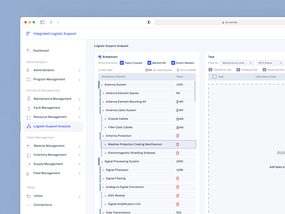 Breakdown UI & Empty Data Table breakdown data table data table icon data table ui empty data table emptystate legends ui logistics ui menu task management ui task ui ux design data uxui