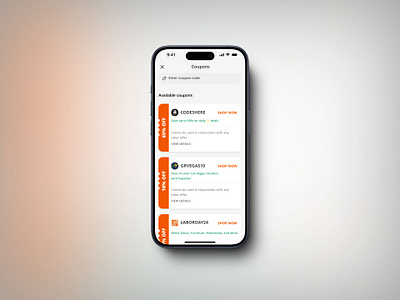 Challenge - 061 - Redeem Coupon daily ui challenge dailyui redeem coupon ui design