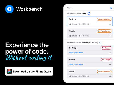 🚀 Unleash the Power of Code, Without Writing It! 💻 design designtools designtowebsite figma illustration launch plugin ui uxdesign webdesign