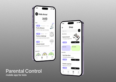 Parental control mobile app android app branding design ios kids mobile parents ui ux