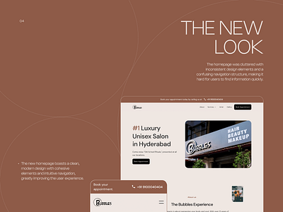 Bubbles Salon - Redesign website beautysalon beforeandafter clientexperience creativeprocess designshowcase designtransformation digitalmakeover digitalrevamp modernwebdesign responsivedesign salonredesign uiux uxdesign visualdesign webredesign