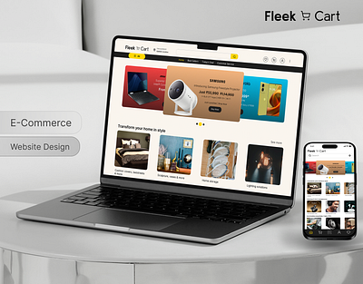 Fleek Cart - E-commerce website | UXUI branding ecommerce ui uiux website