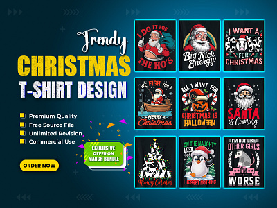 Christmas T-Shirt Design bulk t shit design custom t shirt graphics design t shirt design typography t shirt design