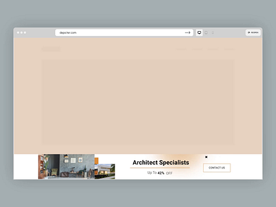 Architecture Notification Bar Template discount banner