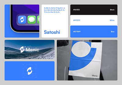 Visual Identity Exploration app blue branding clean fireart icon management task ui ux