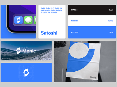 Visual Identity Exploration app blue branding clean fireart icon management task ui ux