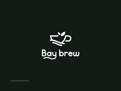 Bay Brew Logo | Minimal Logo abstract logo brand designer branding brew logo business logo coffee logo cup logo graphic design logo logo designer logo identity logo inspiration logo maker logo mark logo type minimal logo natural logo nupurian tea logo wave logo