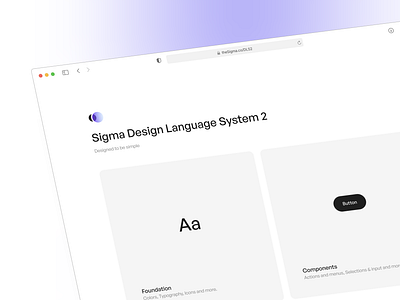 Sigma Design System 2 component design design system sigma sigma design system ui uikit ux