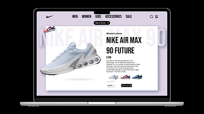 Nike shoe App design 3d aesthetic animation app designer figma shoe app ui uiux ux