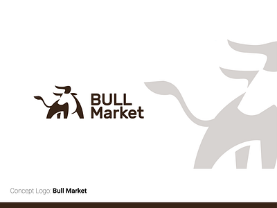 BULL Market Concept Logo banking logo branding creativelogo design graphic design ideas illustration illustrator logo logo design share market logo ui ux vector