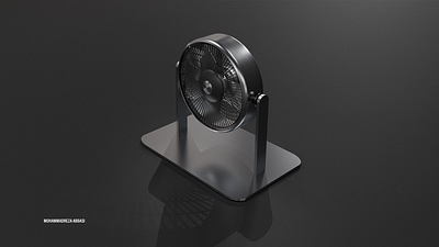 DESK FAN 3d 3dart concept modeling