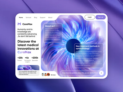 CareMax 🩺 3d art design dev mobile new popular ui ui kit ux web