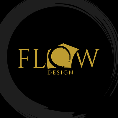 Flow Design adobeillustrator brand brand design branding design enso enso circle feng shui flow home decorating interior design interior designer logo zen