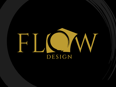 Flow Design adobeillustrator brand brand design branding design enso enso circle feng shui flow home decorating interior design interior designer logo zen