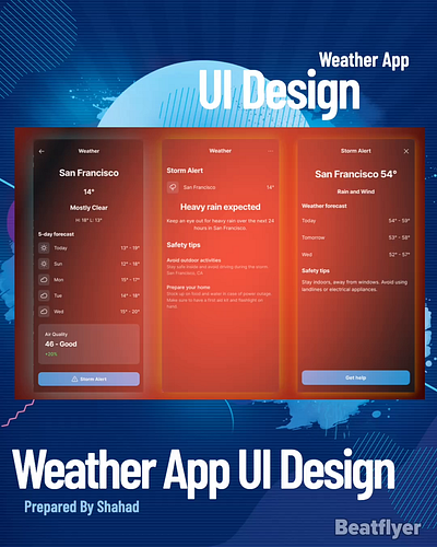 Weather APP animation ux