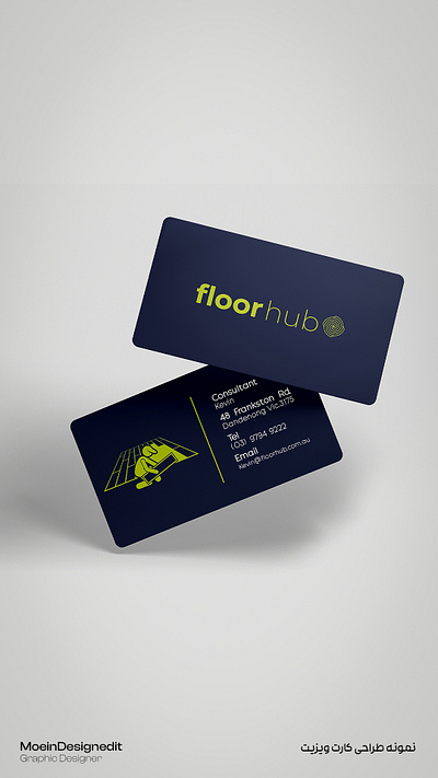 Floor Hub Business Card branding graphic design logo