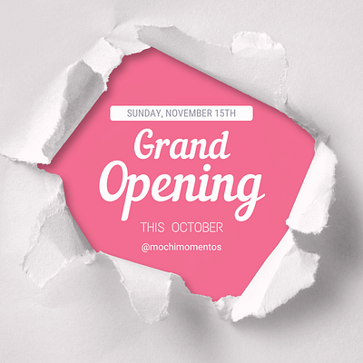 Grand Opening Post Design graphic design