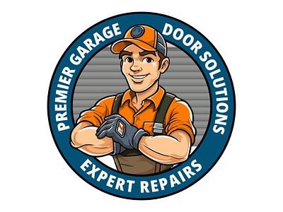 Premier Garage Door Solutions 3d animation branding graphic design logo motion graphics ui