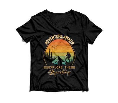 Adventure T-shirt design adventure adventure t shirt adventure t shirt design best design custom custom t shirt design graphic design hiking mountain hiking t shirt illustration print design t shirt t shirt design