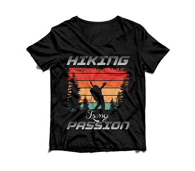 Hiking adventure T-shirt design adventure lover best design custom custom t shirt design design forest graphic design hiking adventure t shirt design hiking t shirt illustration mountain t shirt t shirt design trendy t shirt