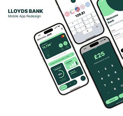 Lloyds Bank Mobile App Redesign concept figma mobile app prototyping redesign ui ux