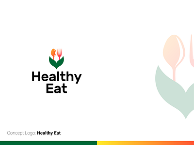 Healthy Eat Concept Logo branding design graphic design ideas illustration illustrator logo ui ux vector