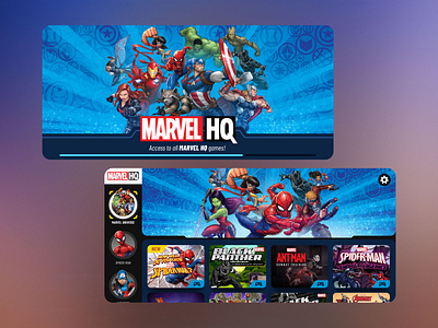 Marvel HQ — Games & Activities app app design design entertainment graphic design kids photoshop product ui ui art ux visual design