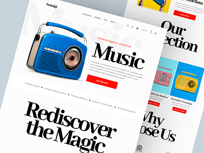 Shopify store for Radio design homepage landing landing page product design product detail page product details product landing page product website shopify shopify landing page shopify website web web design website