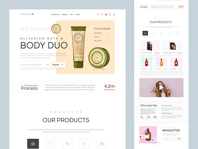 Shopify store for Cosmetics design homepage landing landing page product design product detail page product details product landing page product page product website shopify shopify landing page shopify website web web design website