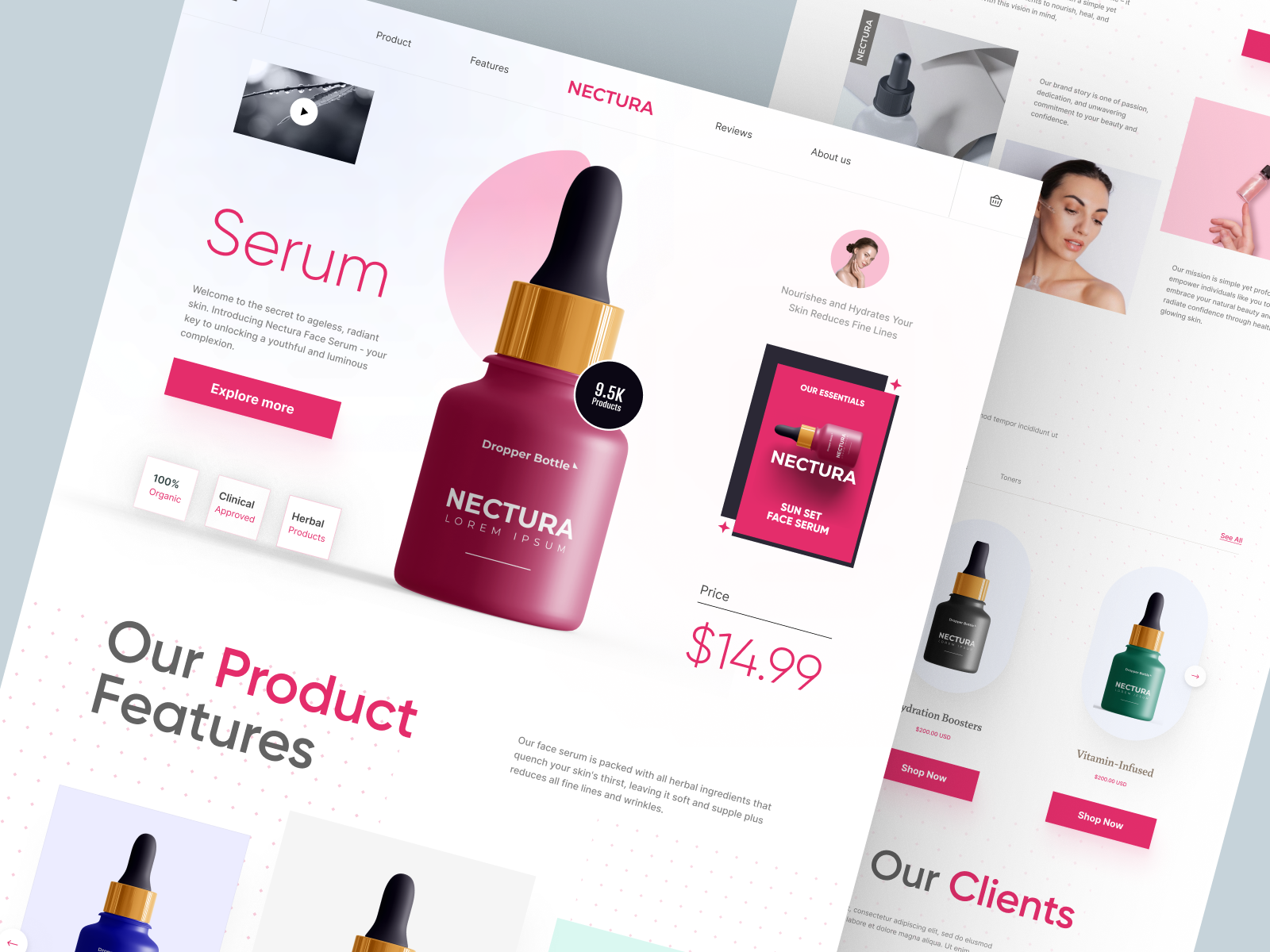 Example of Shopify store for Cosmetics