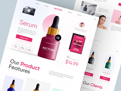 Shopify store for Cosmetics design homepage landing landing page product design product detail page product details product landing page product website shopify shopify landing page shopify website web web design website