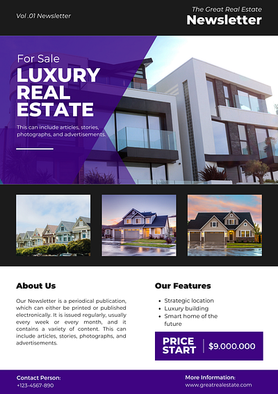 REAL ESTATE NEWSLETTER design email campaign illustration news newsletter