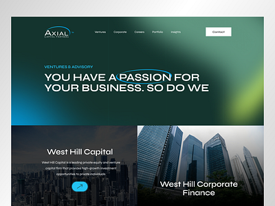 Corporate website landing page accounting branding busness colors corporate creative design elegent finance growth investment landing page motion blur stylish ui uiux unique user interface web website