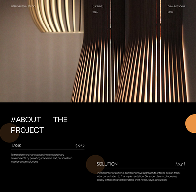 Visionary Spaces | web-design for interior design interior ui webdesign website