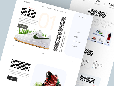 Shopify Store for Shoes design homepage landing landing page product design product detail page product details product landing page product website shopify shopify landing page shopify website web web design website