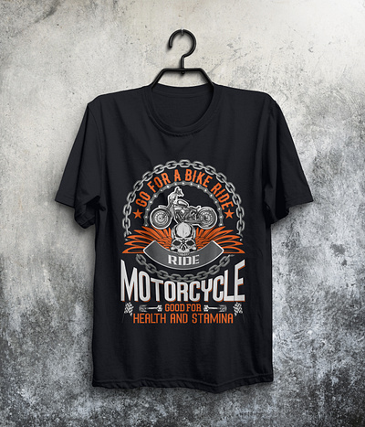 Motorcycle T Shirt Design adobe biker creative design design graphic design illustration motorcycle motorlife ride ridelife roadtrip tshirt tshirtdesign typography vintage