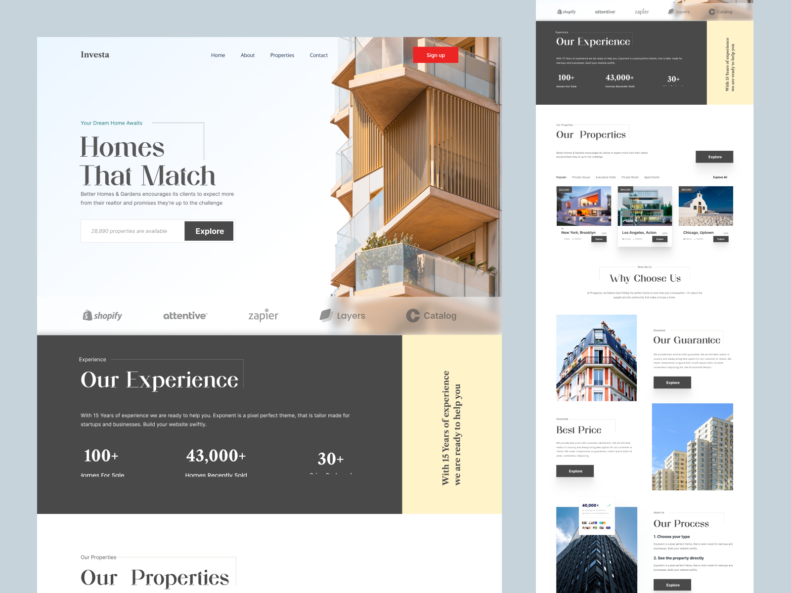 Example of Shopify store for Construction