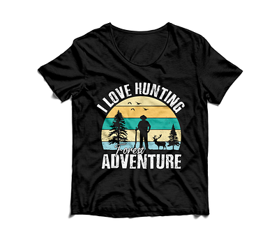 Hunting T-shirt design adventure adventure t shirt design best design custom custom t shirt design deer deer hunting deer hunting t shirt design deer t shirt design forest hunting graphic design hiking hiking t shirt hunting hunting t shirt hunting t shirt design illustration t shirt t shirt design