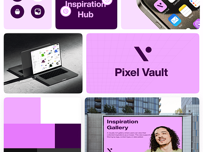 Pixel Vault brand design brandguidlines branding desktop app graphic design logo ui ui design