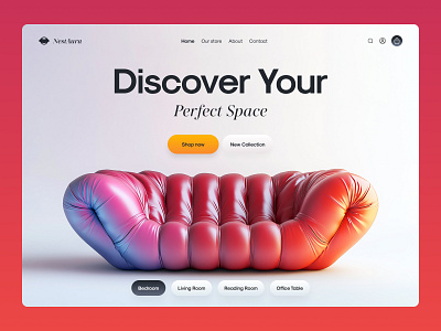Web Design - Furniture store design e commerce ecommerce ecommerce website design furniture furniture store home decoration website home page interior website landing page store ui uiux ux web web design webdesign website