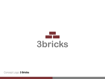 3 Bricks branding design graphic design ideas illustration illustrator logo ui ux vector