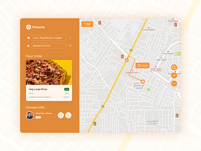 DailyUI #029 - Map UI Design by Chandan Aheer on Dribbble