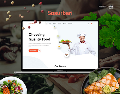 Sosurbari Restaurant Landing Page design figma food landing page resturant sosurbari ui ui design uiux web website