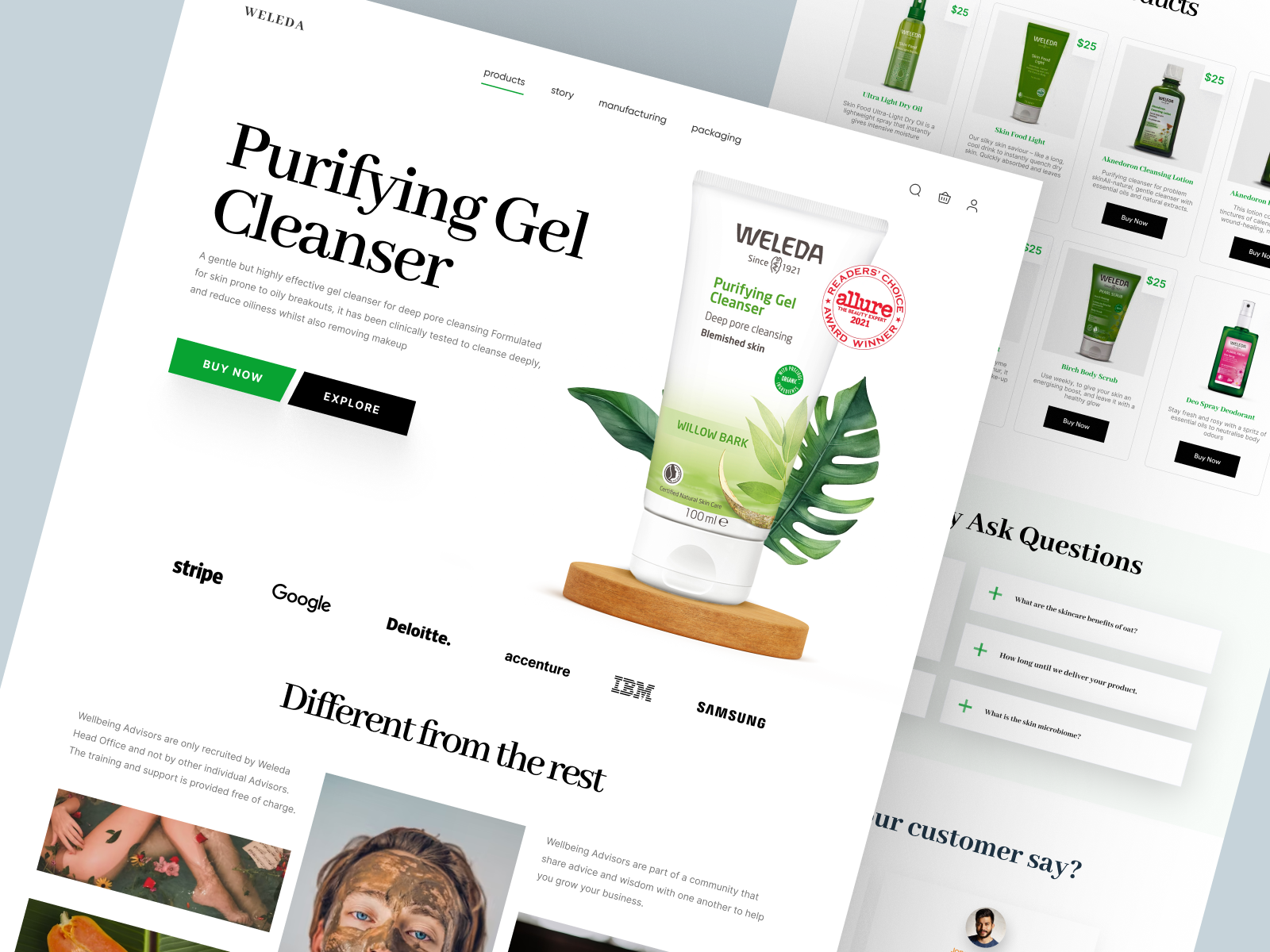Example of Shopify store for Cosmetics