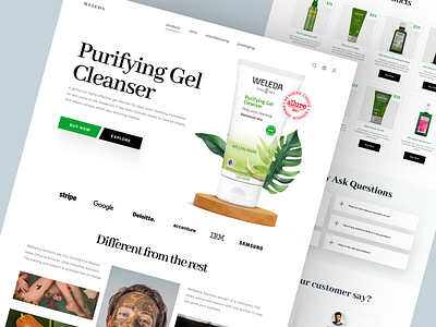 Shopify store for Cosmetics design homepage landing landing page product design product detail page product details product website shopify shopify design shopify landing page shopify website web web design website