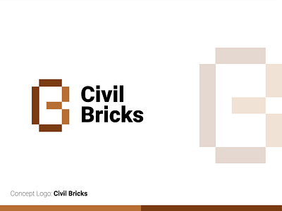 Civil Bricks | Concept Logo branding design graphic design ideas illustration illustrator logo logo design ui ux vector