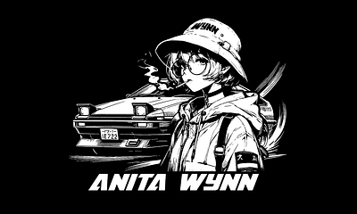 90's anime retro car designs 90s anime anime girls cars clothing design graphic design illustration japanese merch merchandise retro streetwear tshirt design vintage