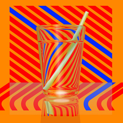 Suck It Too... doodle glass illustration noise orange shunte88 suck it too... suck it! vector water