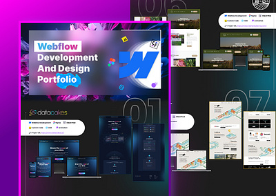 Webflow Developer Projects Catlog Design For Client app branding design figma illustration landing page logo prototype ui ux