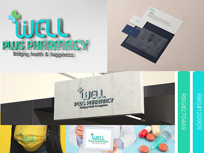 Well Plus Pharmacy Logo design adobe photoshop branding graphicdesigner logo branding logo design logo designer logo tpy